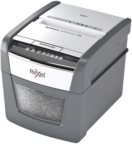 Papiervernietiger Rexel Optimum Auto+ 45X snippers 4x28mm-2