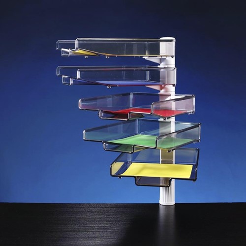 Brievenbak Hansa met 360 graden zwenkarm 5stuks grijs-2