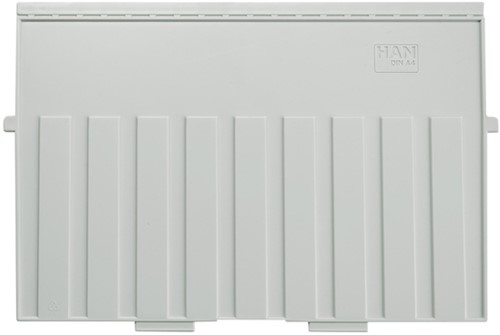 Scheidingsplaat kaartenbak Han A4 dwars lichtgrijs