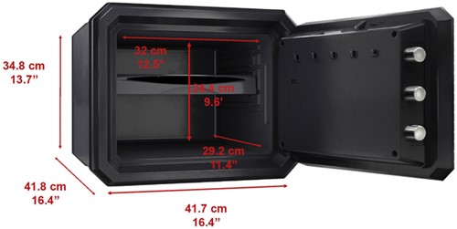 Kluis MasterLock brandvrij en waterdicht electronisch combi-slot L zwart-2