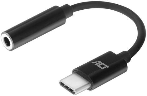 Adapter ACT USB-C naar 3.5mm audio jack 0.1 meter