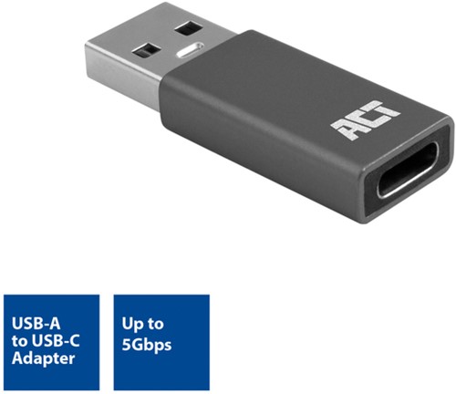 Adapter ACT USB-A naar USB-C USB 3.2 Gen.1-3