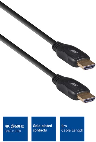 Kabel ACT HDMI High Speed type 1.4 5 meter-1