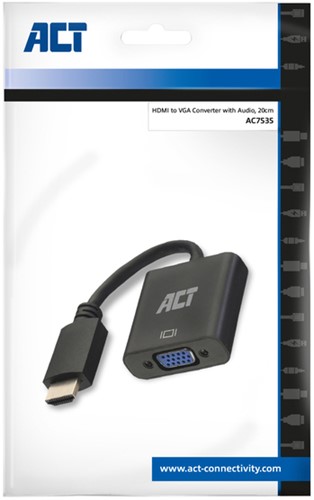 Adapter ACT HDMI naar VGA met audio 0.15 meter-2