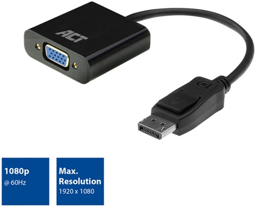 Adapter ACT DisplayPort naar VGA 0.15 meter-3