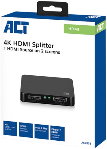Splitter ACT 4K HDMI 1.4 2 poorts-1