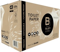 Toiletpapier BlackSatino ST10 GreenGrow systeemrol 2-laags 100m naturel 314680