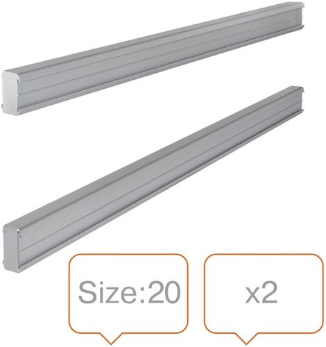 T-kaart wandgeleiders Nobo maat 20 2 stuks-2