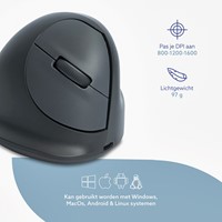 Muis R-Go Ergonomisch HE Basic Wireless Rechts M-4