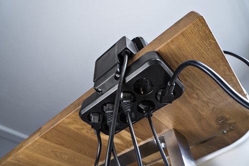 Stekkerdoos Brennenstuhl bureau Estilo 10 voudig inclusief 1 USB C, 1 USB A, 2 meter zilver/zwart-4