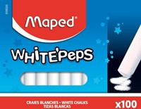 Schoolbordkrijt Maped White'Peps doos á 100 stuks wit
