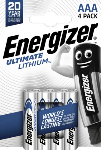 Batterij Energizer Ultimate Lithium 4xAAA