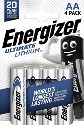Batterij Energizer Ultimate Lithium 4x AA