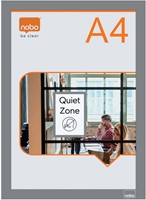 Infokader Nobo zelfklevend A4 zilver 2 stuks-2