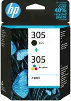 Inktcartridge HP 6ZD17AE 305 zwart + 3 kleuren