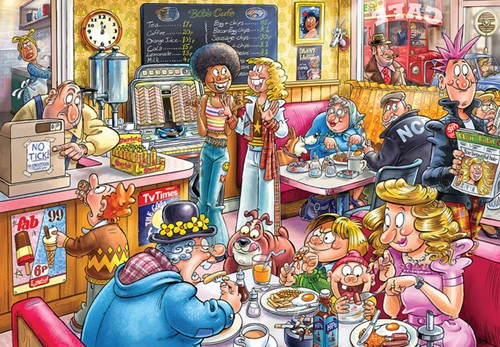 Puzzel Wasgij Destiny 27 De Koffieshop! 1000 stukjes-1