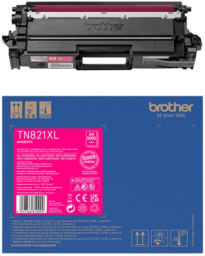Toner Brother TN-821XLM rood
