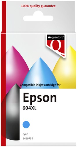 Inktcartridge Quantore alternatief tbv Epson 604XL T10H24 blauw