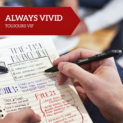 Gelschrijver Sharpie S-gel medium assorti blister à 8 stuks-2