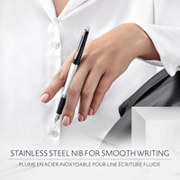 Vulpen Waterman Hémisphère Colour Blocking black en white CT fijn-4