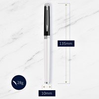 Vulpen Waterman Hémisphère Colour Blocking black en white CT medium-2