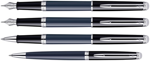 Vulpen Waterman Hémisphère Colour Blocking black en blue CT medium-2