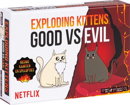 Kaartspel Exploding Kittens good vs evil