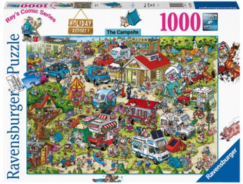 Puzzel Ray Comics Holiday resort 1 The campsite 1000 stukjes