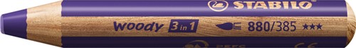 Kleurpotloden STABILO 880 woody 3 in 1 multitalent violet