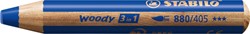 Kleurpotloden STABILO 880 woody 3 in 1 multitalent blauw