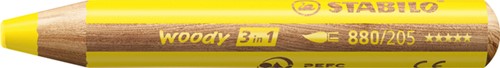Kleurpotloden STABILO 880 woody 3 in 1 multitalent geel
