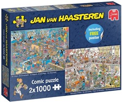 Puzzel Jan van Haasteren De Bouwmarkt en De Verbouwing  2x1000 stukjes