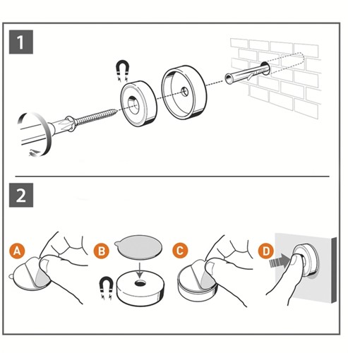 Whiteboard Nobo frameloos modulair magnetisch 60x45cm-10