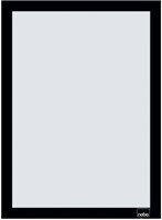 Infokader Nobo zelfklevend A4 zwart 2 stuks