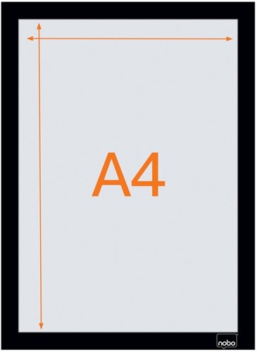 Infokader Nobo zelfklevend A4 zwart 2 stuks-6