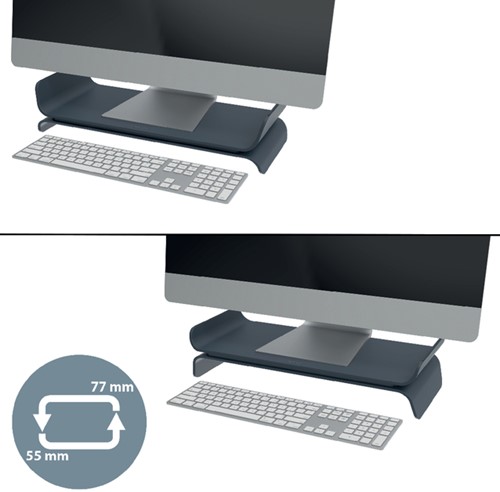 Monitorstandaard Leitz Ergo verstelbaar grijs-3