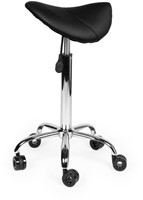 Zadelkruk Office hoog harde wielen zw-3