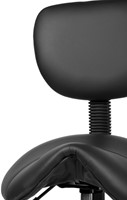 Zadelkruk Office rugleuning medium harde wielen zw-2