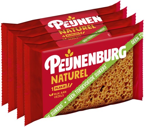 Koek Peijnenburg naturel zonder toegevoegde suiker 4-pack