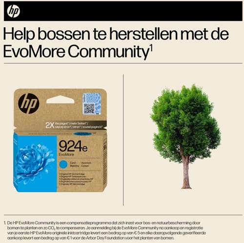 Inktcartridge HP 4K0U7NE 924E Evomore blauw-1