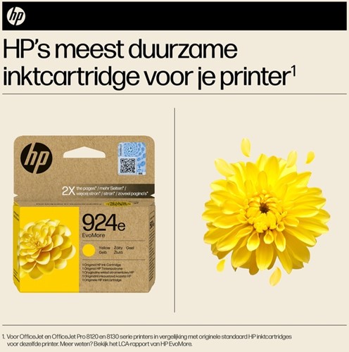 Inktcartridge HP 4K0U9NE 924E Evomore geel-2