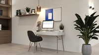 Combibord Legamaster UNITE blauw vilt-whiteboard 60x90cm-2