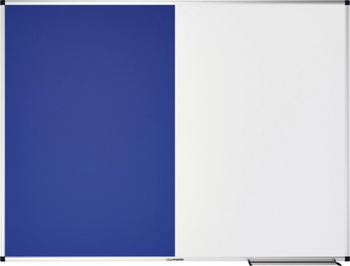 Combibord Legamaster UNITE blauw vilt-whiteboard 90x120cm