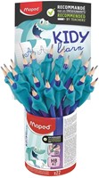 Potlood Maped Kidy Learn met gomtop en vingerhulp blauw