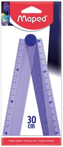 Liniaal Maped Deepsea Paradise opvouwbaar 30cm paars