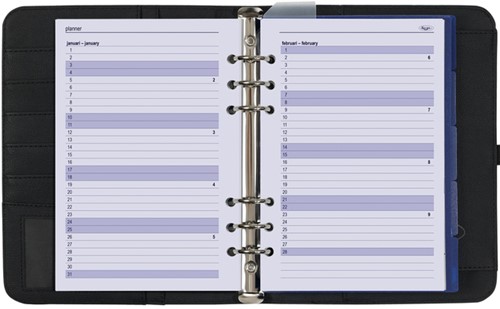 Organizer Kalpa A5 inclusief agenda 2026-2027 7dagen/2pagina's nerf zwart-4