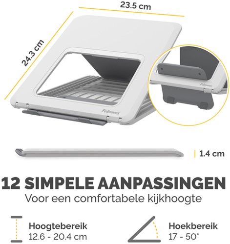 Laptopstandaard Fellowes Breyta wit-3