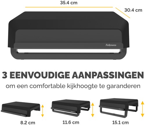 Monitorstandaard Fellowes Breyta zwart-3