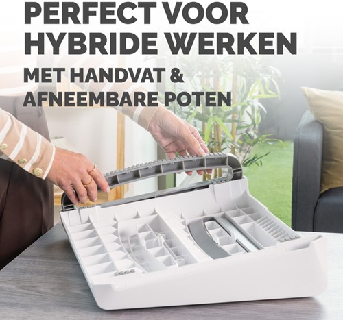 Voetensteun Fellowes Breyta wit-2