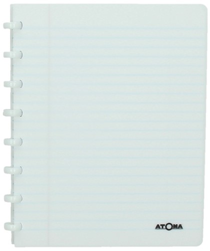 Adresboek Atoma A5 lijn 54vel 90gr PP assorti-1